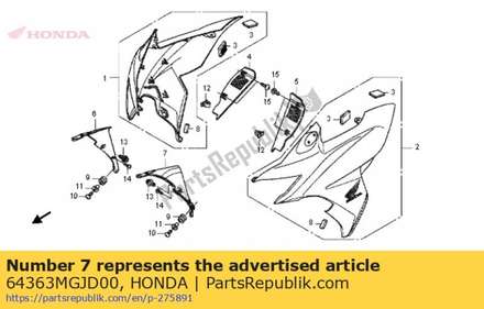 Panel, l. inner 64363MGJD00 Honda