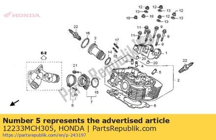 Guide, ex. valve (os) 12233MCH305 Honda