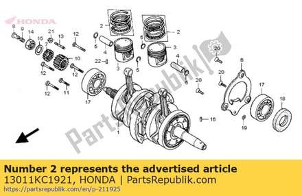 Ring set, piston (std.) ( 13011KC1921 Honda
