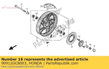 Bearing, radial ball, 620 90912GC8003 Honda
