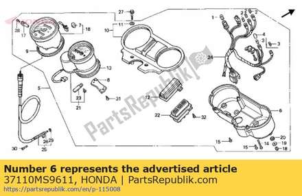 Cover 37110MS9611 Honda
