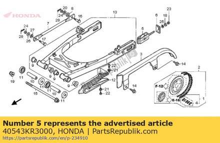 Adjuster, chain 40543KR3000 Honda