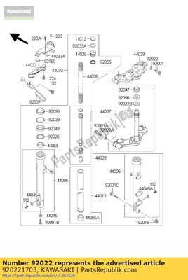 Washer,spring,8mm en450-a1 920221703 Kawasaki