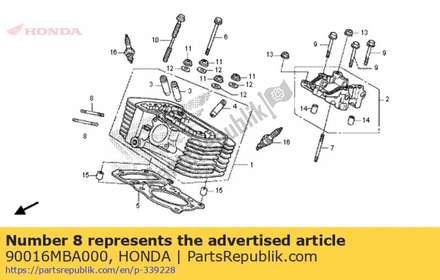 Bout, tapeind, 90016MBA000 Honda