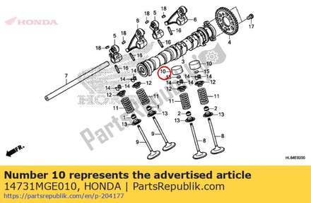 Lifter, valve 14731MGE010 Honda