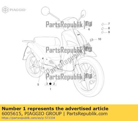 Bremsseil 6005615 Piaggio Group