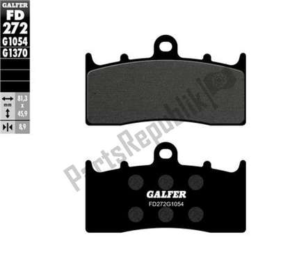 Semi-metallic brake pads FD272G1054 Galfer