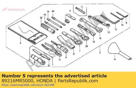 Box wrench,18x10 89216MR5000 Honda