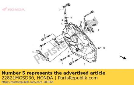 Receiver, clutch cable 22821MGSD30 Honda