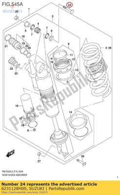 Bolt,rr shock a 6231128H00 Suzuki