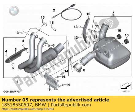 Cover, manifold (to 08/2020) 18518550507 BMW