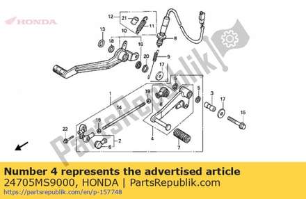 Pedal comp., change 24705MS9000 Honda