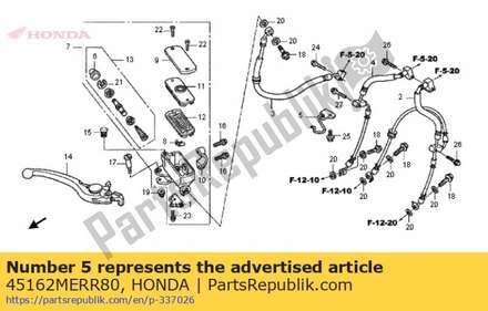 Guide comp,fr brk 45162MERR80 Honda