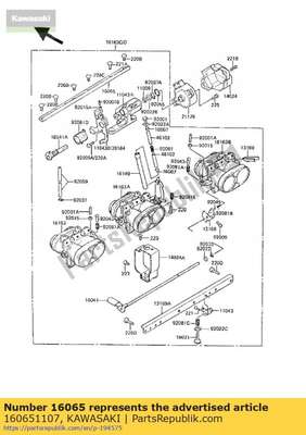 Holder-carburetor,sta 160651107 Kawasaki