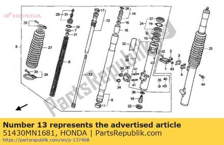 Cylinder comp. 51430MN1681 Honda