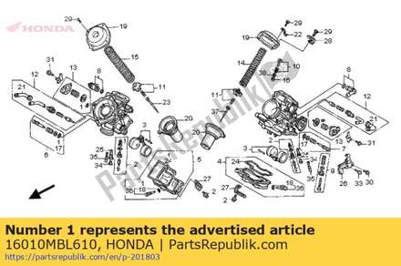 Pakkingset 16010MBL610 Honda