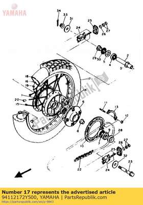 Tire(3yf) 94112172Y500 Yamaha