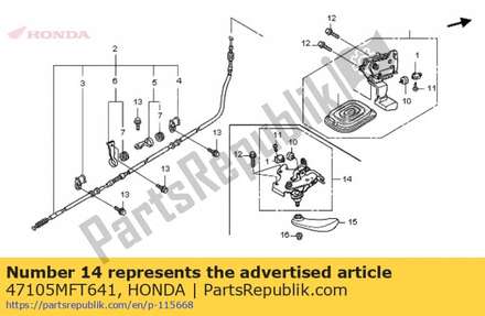Hand brake comp 47105MFT641 Honda
