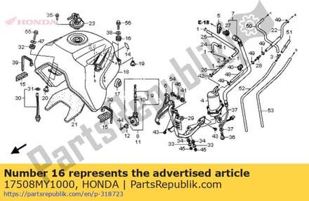 Rubber, tank mounting 17508MY1000 Honda