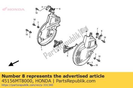Clip, r. fr. brake hose l 45156MT8000 Honda
