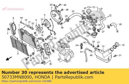 Guide,harness 50733MN8000 Honda