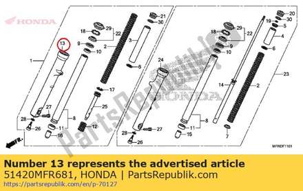 Case,r bottom 51420MFR681 Honda