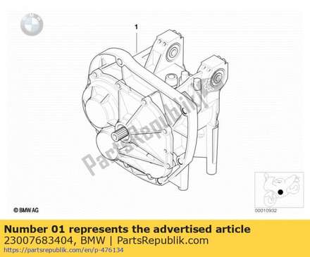 6-speed transmission/deep tooth form - silber          23007683404 BMW