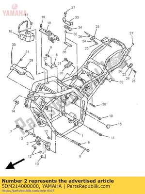 Engine bracket comp. 5DM214000000 Yamaha