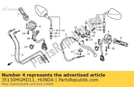 Switch assy., engine stop 35130MGMD11 Honda