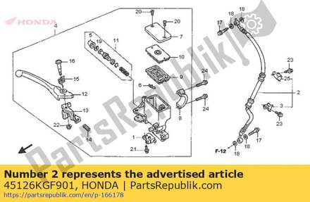 Hose, fr. brake 45126KGF901 Honda