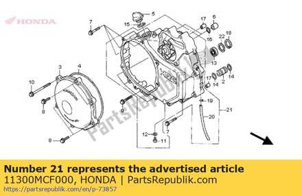 Cover comp., r. crankcase 11300MCF000 Honda