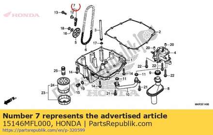 Guide comp., oil pump cha 15146MFL000 Honda