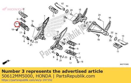 Arm, r. stap 50612MM5000 Honda