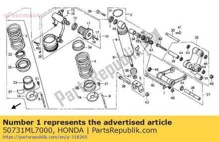 Guide,tube 50731ML7000 Honda