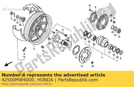 Holder comp., bearing 42500MW4000 Honda