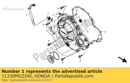 Cover comp., r. crankcase 11330MGZJ00 Honda