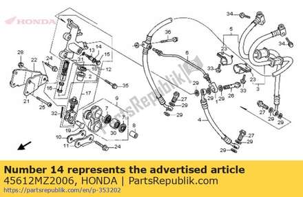 Clip, spring 45612MZ2006 Honda