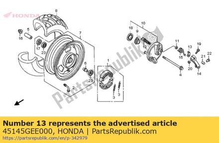 Indicator, fr. brake 45145GEE000 Honda