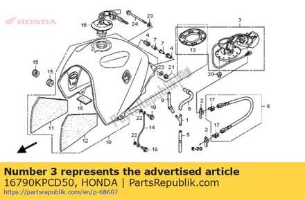 Pump unit, fuel 16790KPCD50 Honda