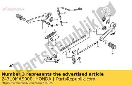 Arm comp., gear change 24710MAS000 Honda