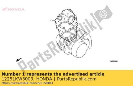 Gasket, cylinder head (nippon leakless) 12251KW3003 Honda