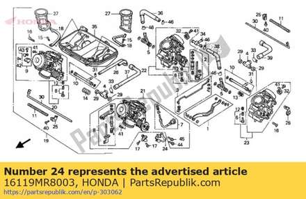 Momenteel geen beschrijving beschikbaar 16119MR8003 Honda
