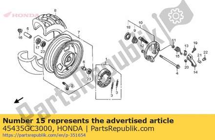 Spring, brake arm return 45435GC3000 Honda
