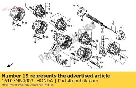 Aucune description disponible pour le moment 16107MN4003 Honda