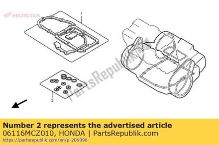 Washer o-ring kit b (###) 06116MCZ010 Honda