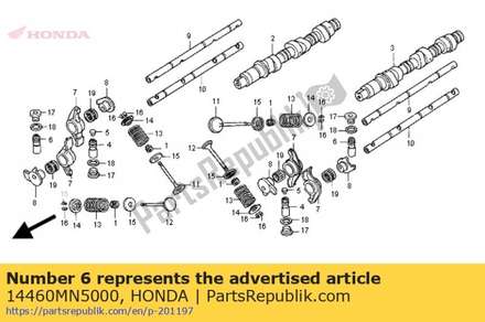 Régleur, ex. fouet hydraulique 14460MN5000 Honda