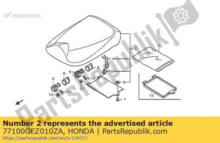 Seat comp., single *type1 77100GEZ010ZA Honda