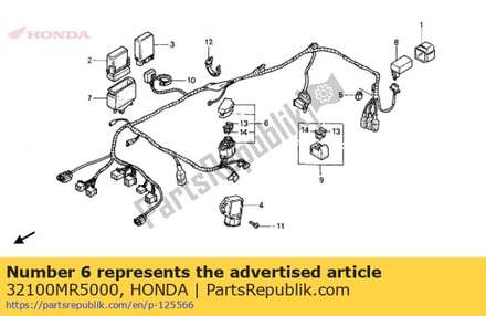 Harness wire 32100MR5000 Honda