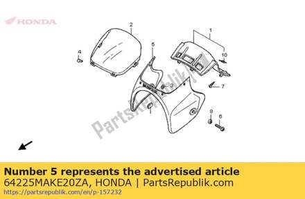 Cover set, headlight (wl) 64225MAKE20ZA Honda