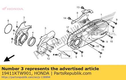 Duct comp., belt cover 19411KTW901 Honda